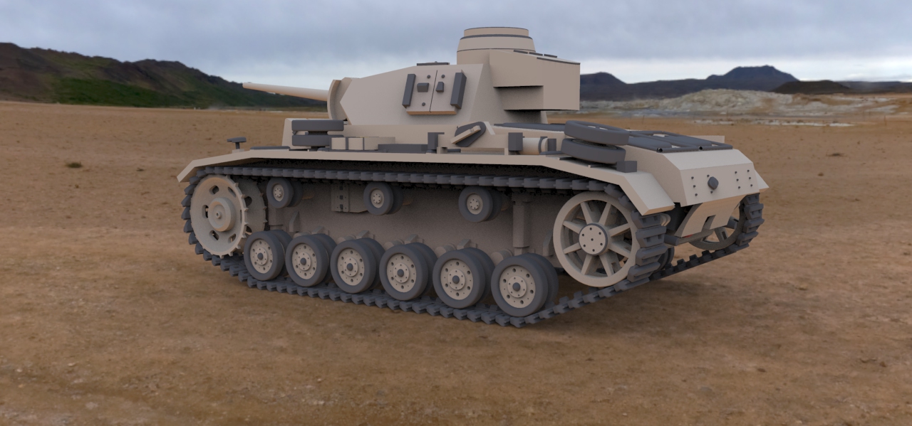 三号坦克坦克 战车 kpfw 3 ausf solidedge stp